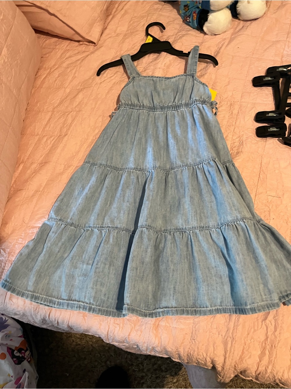 GAP Light Blue Denim Tiered Dress for Girls